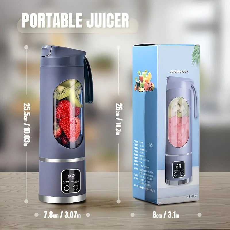(white)Portable USB Charging Blender & Juicer - Easy to Clean, Suitable for Fruit and Vegetable Drinks, Smoothies - Capacity Ranging from 10.14 oz to 16.91 oz - Image 9