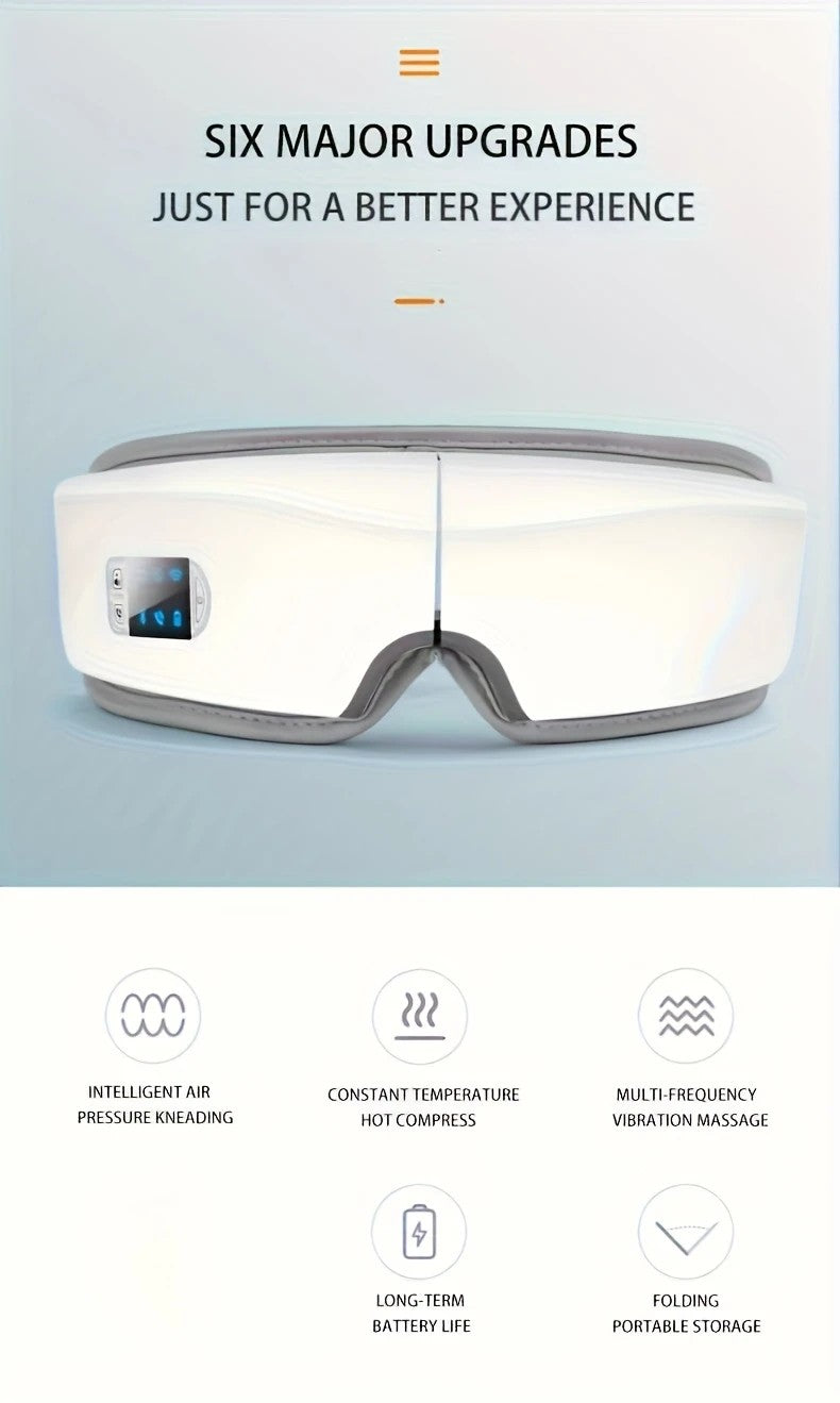 4D Smart Multifunctional Eye Massager with Air Pressure, Vibration, Heating, and Music. - Image 9