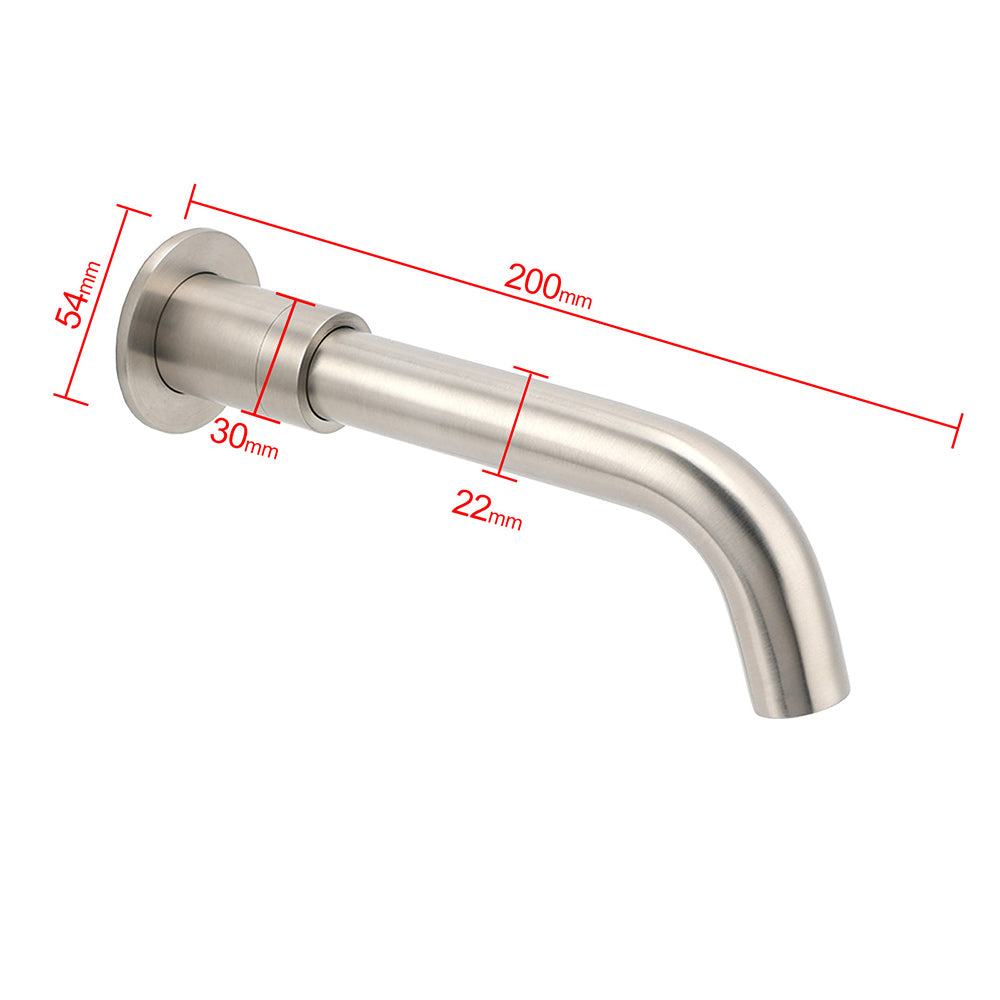 Brushed Nickel Silver Round Swivel Basin Faucet Bubble Water Outlet Bath Tub Spout - Image 5
