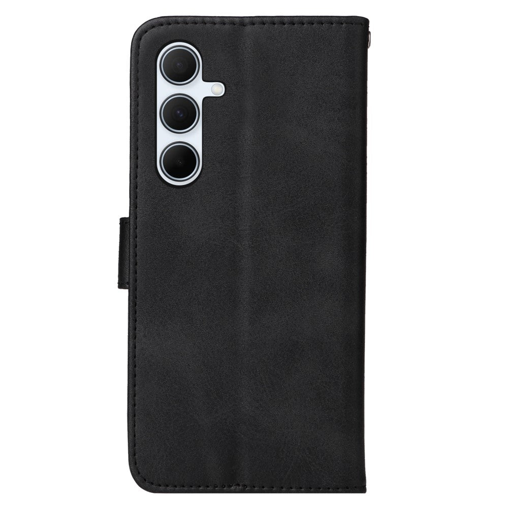 PU Leather Wallet Case Compatible with Samsung A56 5G - More Colors Available Black Black - Image 9