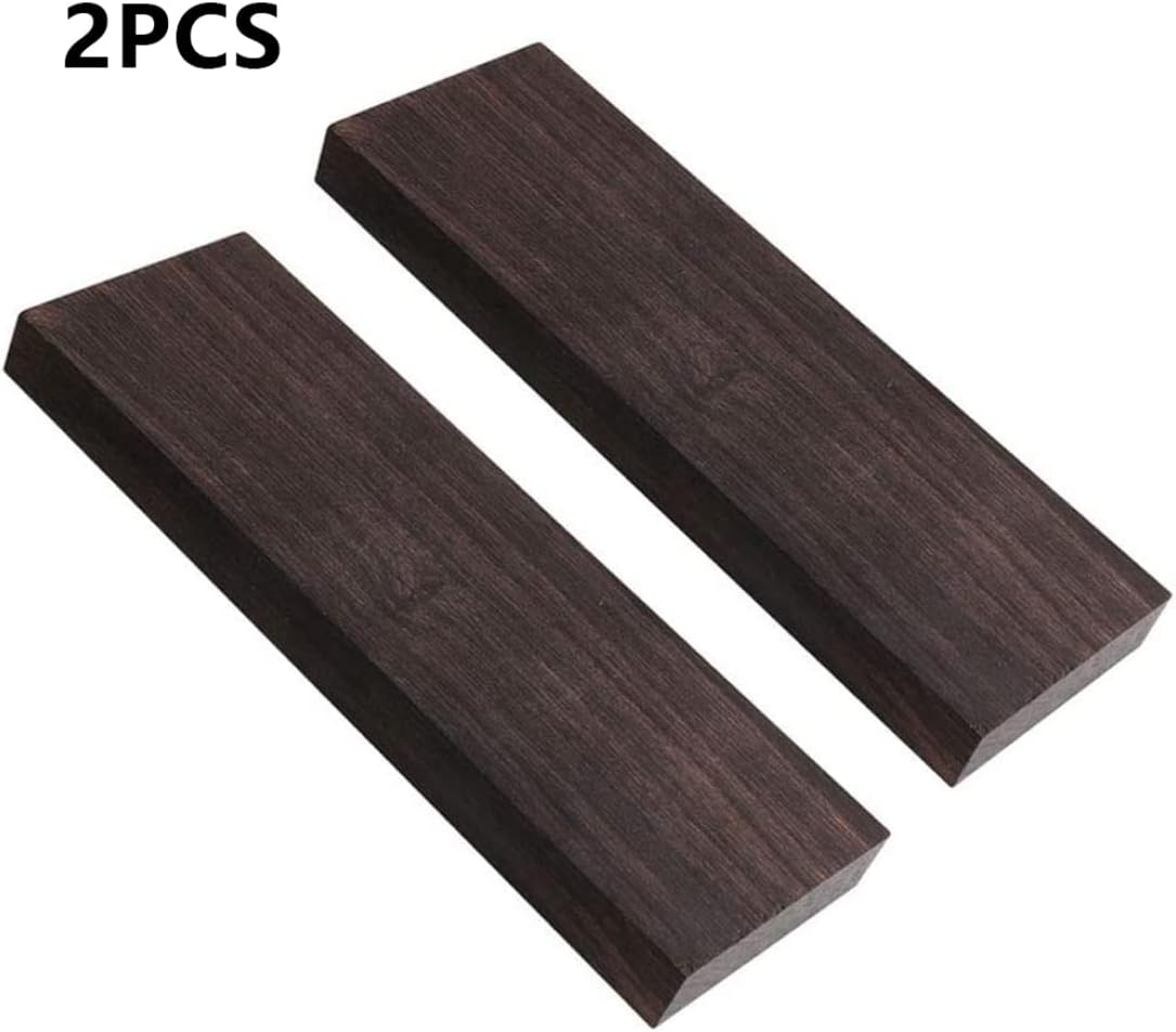 Wood blank ebony wood wood glossy fade-resistant musical instrument ebony blank DIY material 2 pcs - Image 9