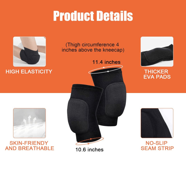 Volleyball Knee Pads & Arm Guards, Equipment with High Protection Plate Volleyball Knee Pads Thumb Hole Arm Guards for Women Teenage Girls Training - Image 4