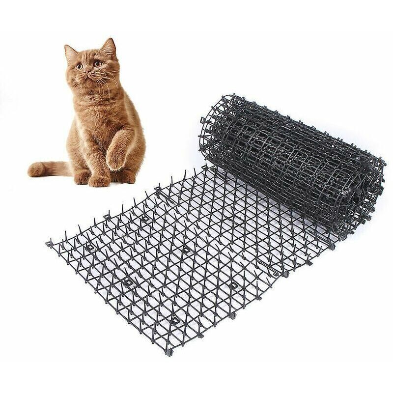Anti-cat mat with barbed wire mesh garden anti-dog cat pet plastic anti-stick pet black 20028cm,Fonepro,de - Image 3