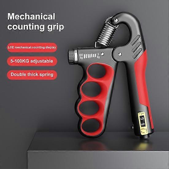 Grip Strength Trainer 5-100KG Mechanical Forearm Trainer Counter Men Women Adjustable Hand Grip Strength orange - Image 5