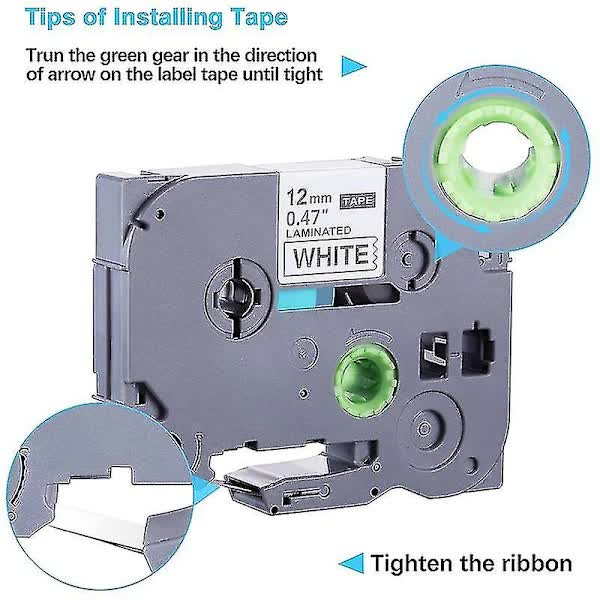 5-pack label printer tape for Brother Tze-231 -231 laminated P-touch label printer tape, for model Pt D best gift - Image 4