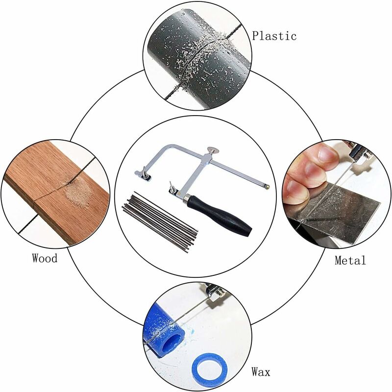 Adjustable Jeweler's Saw with 144 Blades - Professional Equipment for Jewelry Making - Image 5