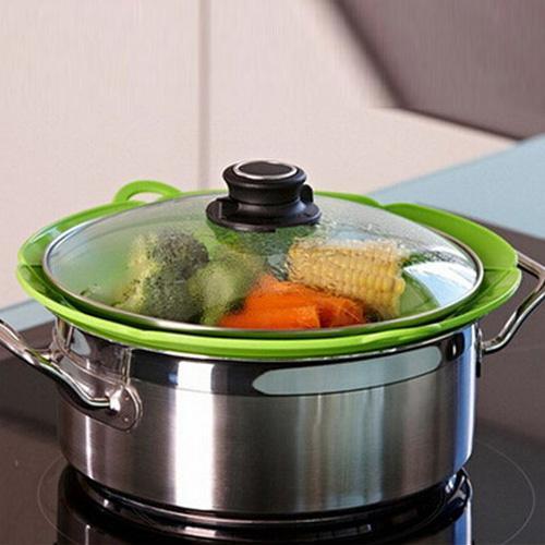 2-pack Silicone Overcooking Protection / Multi-Cover - Multiple Colors Green Green - Image 4
