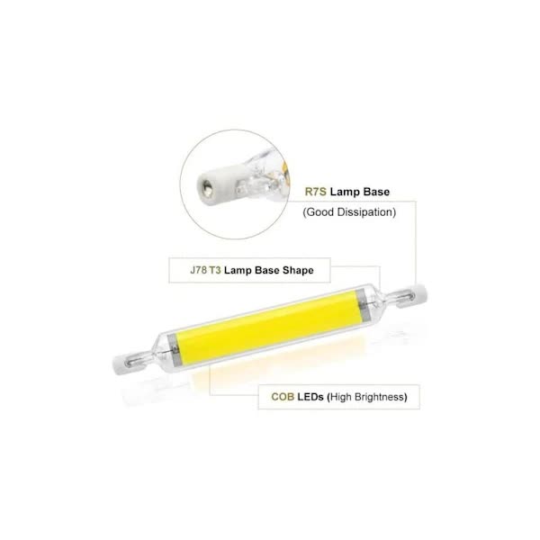 R7S 10W 78mm Dimmable LED Bulb Cool White 6000K 100W Halogen J78 Replacement Double Ended R7S Socket 360 Degree Beam Angle - Image 4