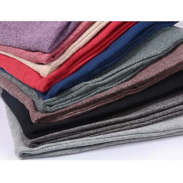 5-Pack Slouchy Baggy Beanies Chemo Hats - Khaki + Black + Grey + Burgundy + Purple - Image 5