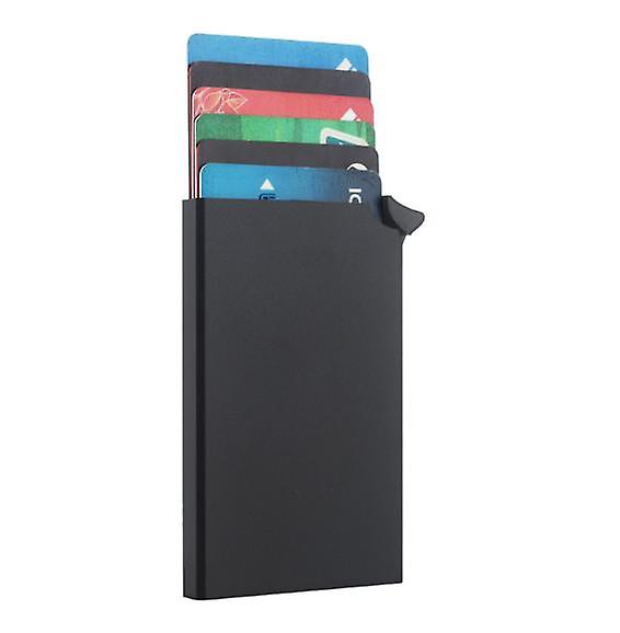 Card Holder Wallet, Men's Minimalist Slim Metal RFID Blocking Contactless Card Protector_ma - Image 3