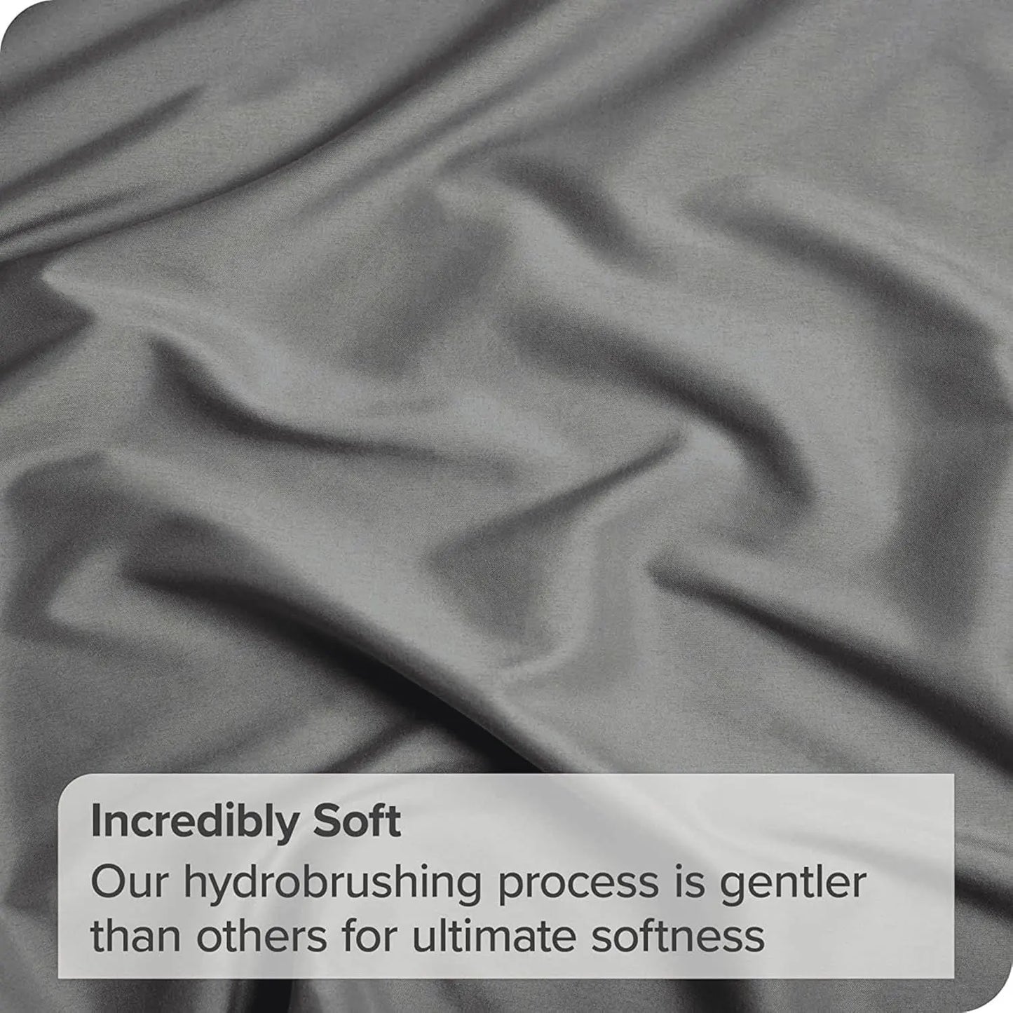 3 Piece Fitted Sheet Set- Fitted Sheet & Pillowcases -Breathable Bedding - Wrinkle, Fade, Stain Resistant- 40cm Deep Pocket Fitted Bed Sheet Set(Grey,Double) - Image 7