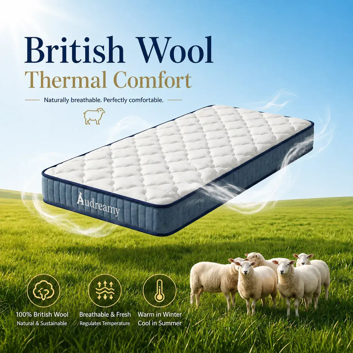 Audreamy Kaveno Kids Mattress Cool Gel King Single - Image 9