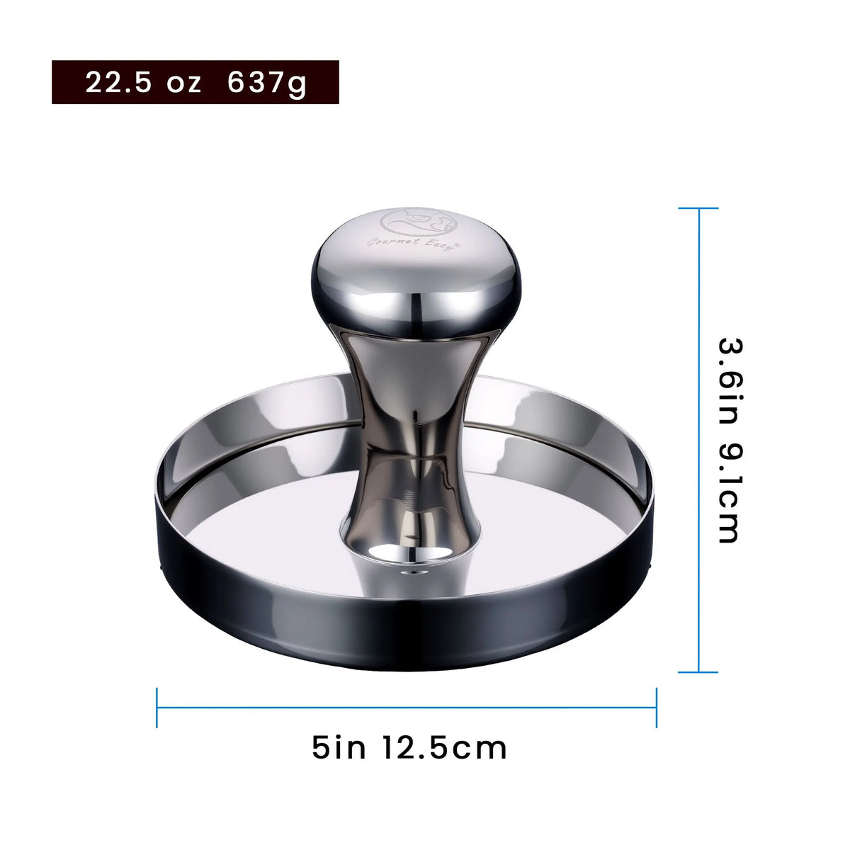 Gourmet Easy 2-IN-1 Smash Burger Press & Patty Maker, Stainless Steel Hamburger Helper, Bonus Patty Liner - Image 7