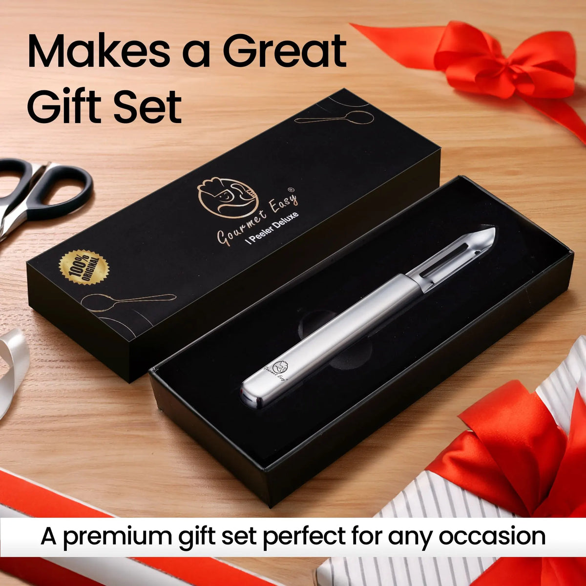 Gourmet Easy Vegetable Peeler, Orange Peeler, Stainless Steel Carrot Peeler - Image 6