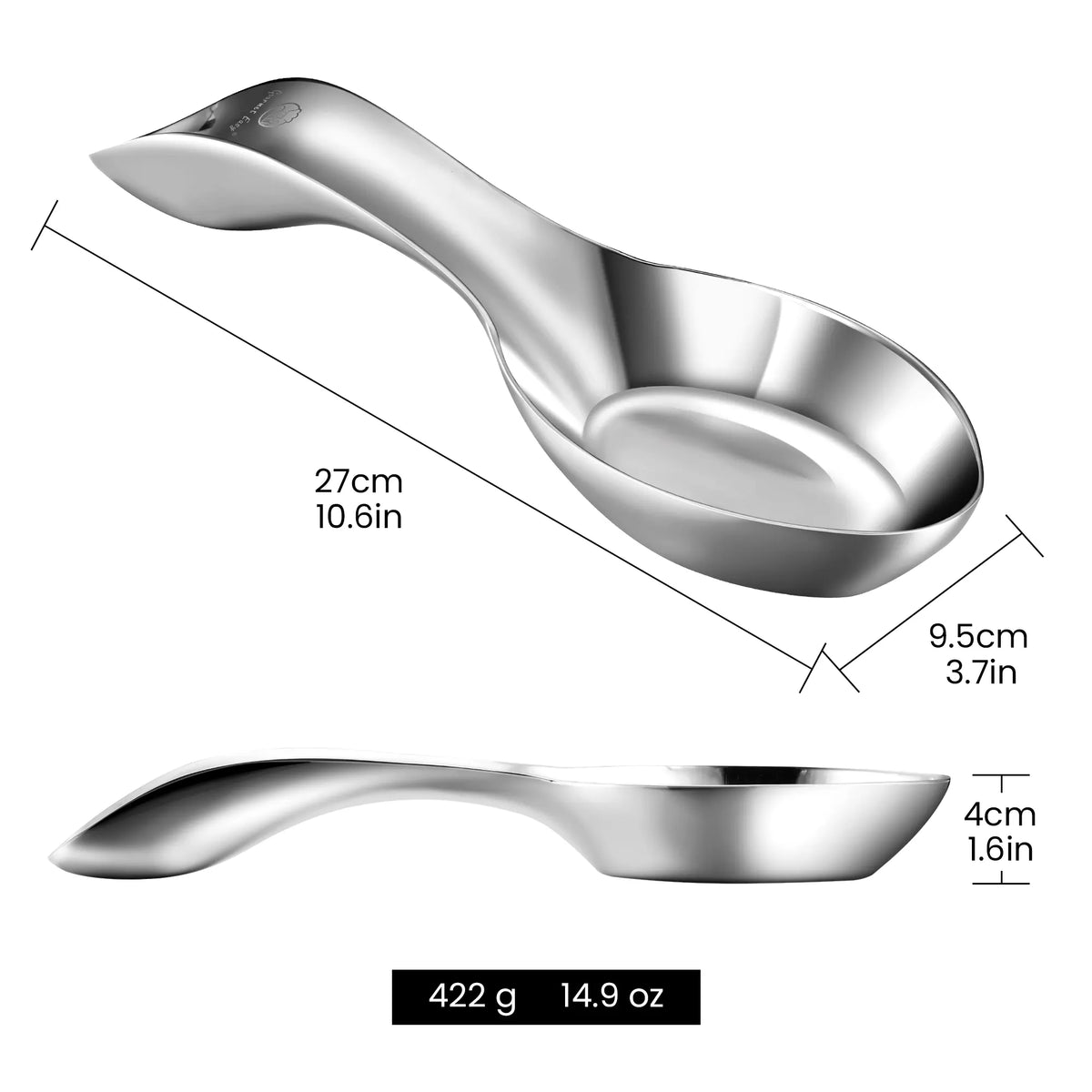 Gourmet Easy Break Proof Spoon Rest, Stainless Steel Spoon Holder, Spoon Rest for Stove Top - Image 7