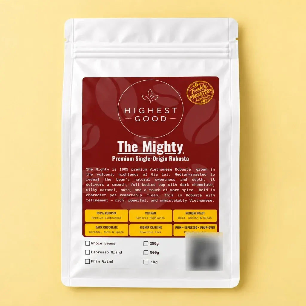 The Mighty – Premium Single-Origin Robusta | 100% Gia Lai Robusta - Whole-bean 500g