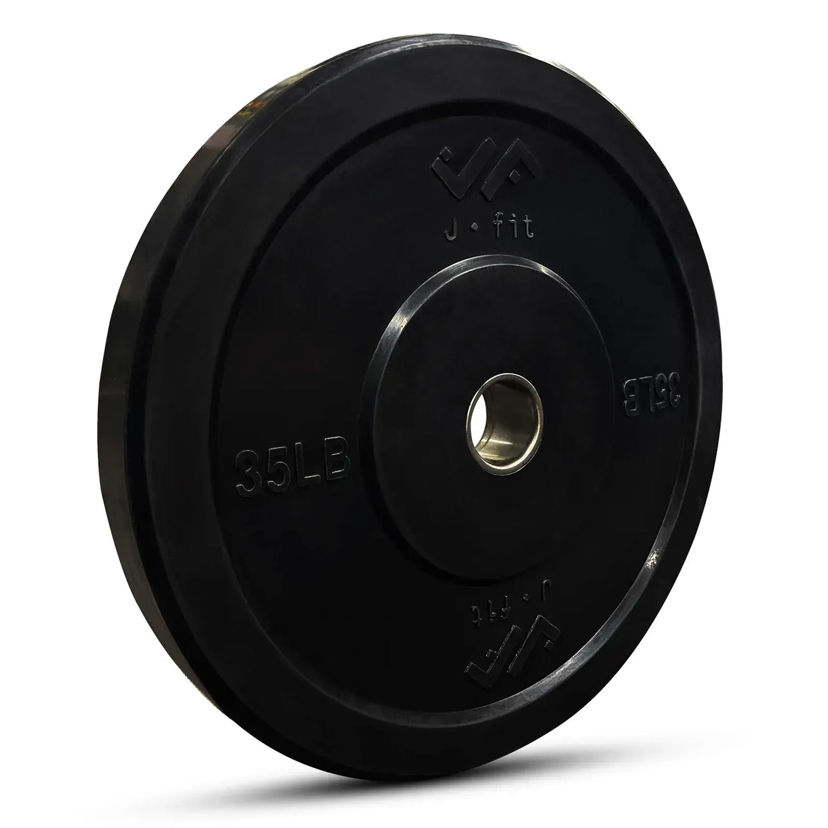 JFIT Black Olympic Bumper Plate 10LB 25LB 35LB 45LB — 25LB/11KG - Image 9