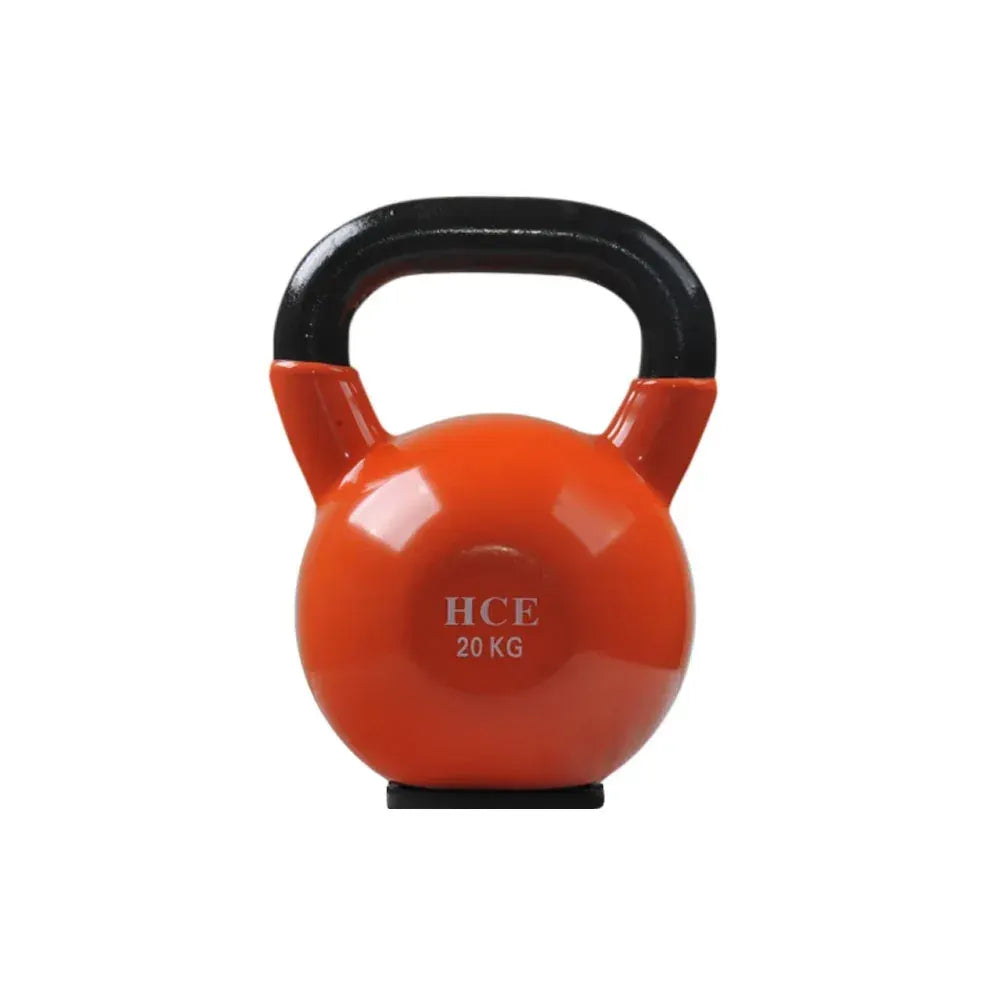 20kg Vinyl Coated Kettlebell – Solid Cast Iron with Rubber Base
