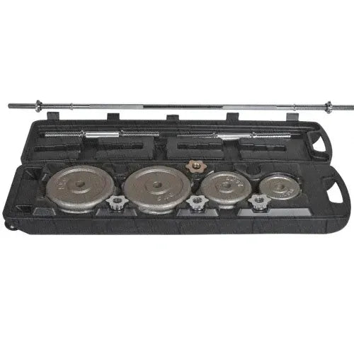 50kg Dumbbell and Barbell Set With Case