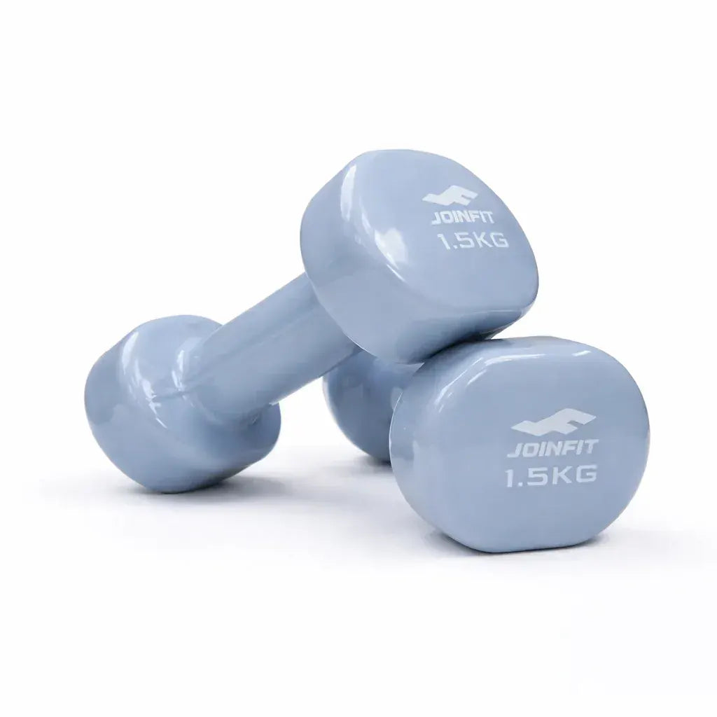 Pair of 1.5kg Vinyl Coated Dumbbell