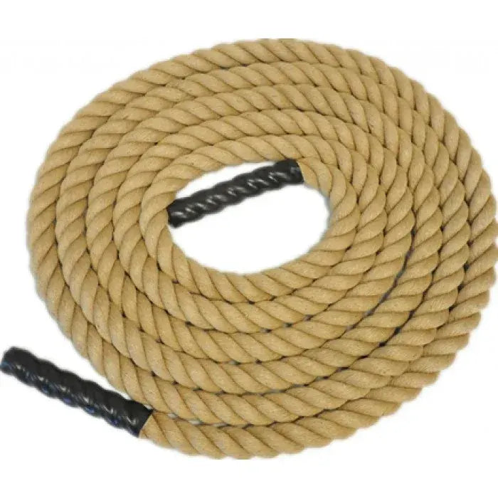 Sisal Battle Rope – 2" Thick Fitness Power Training Rope, 20 Metres