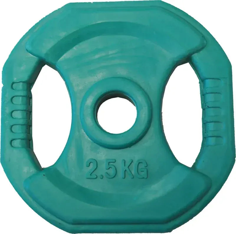 2.5kg Rubber Coated Weight Plate for Aerobic barbell set, Green color - Image 4