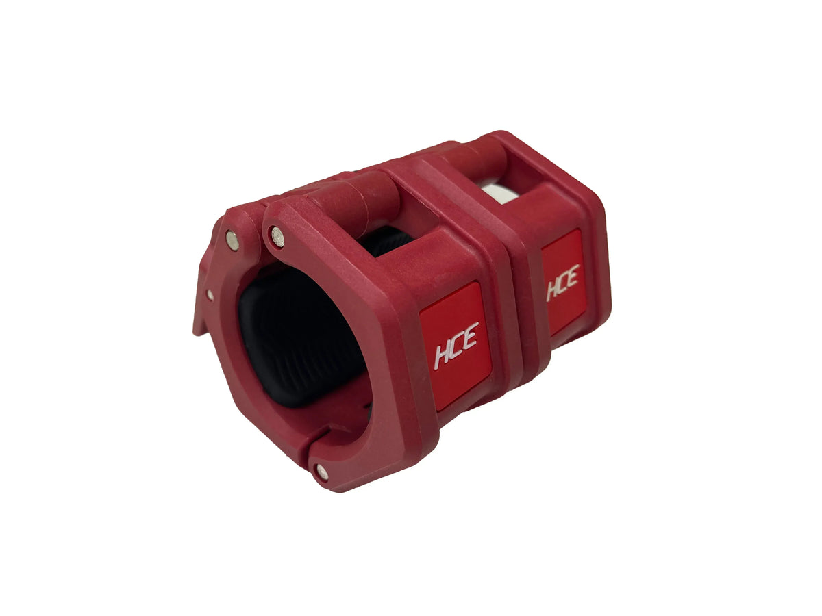 Lock Jaw Olympic Collar for Olympic Barbell - RED
