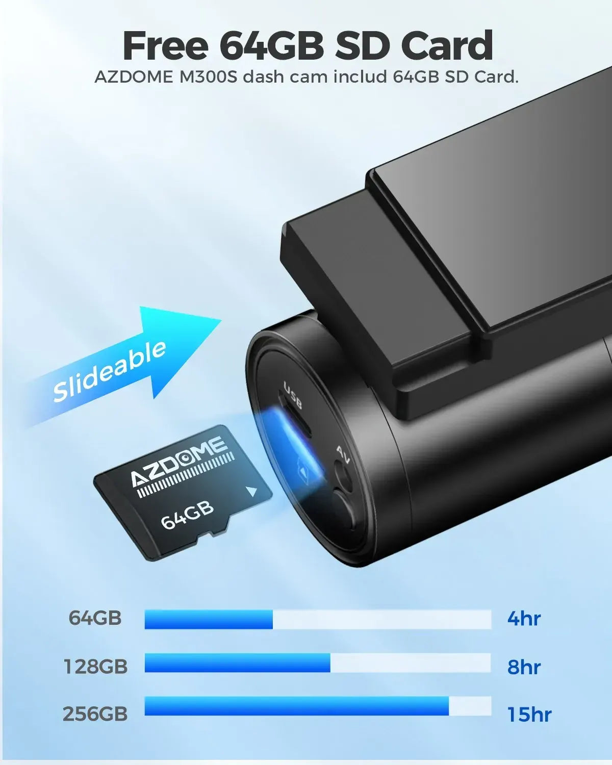 4K Black Dash Cam with 5.8GHz WiFi, GPS, Front & Rear Recording, 24-Hour Parking Mode, 64GB Card - Image 9