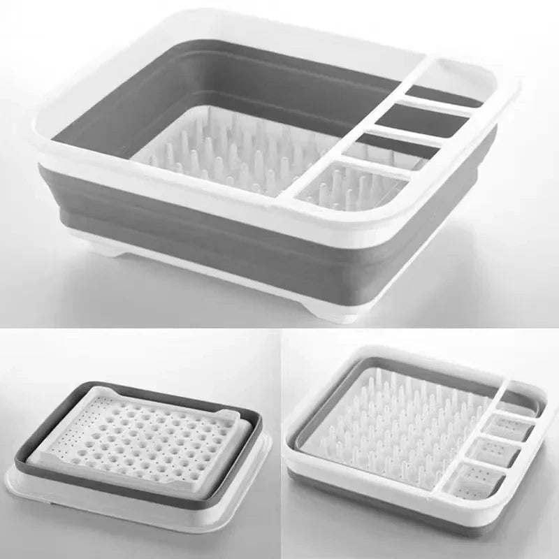 Foldable Kitchen Dish Rack Storage Tray - Image 7