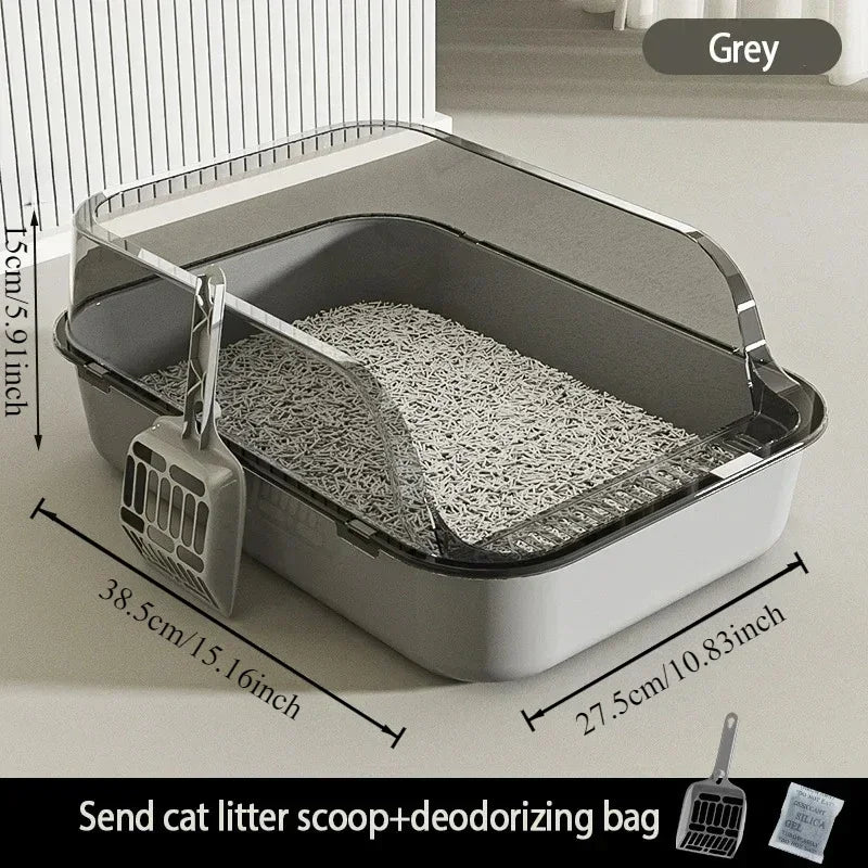 High Side Cat Litter Box with Scoop - Image 7