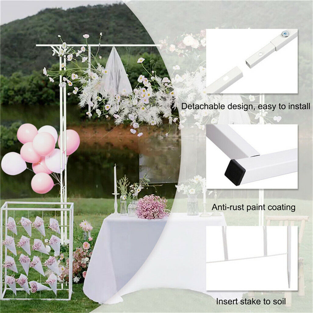 Stereoscopic Metal Garden Arch Arbor Wedding Pergola Trellis - Image 8