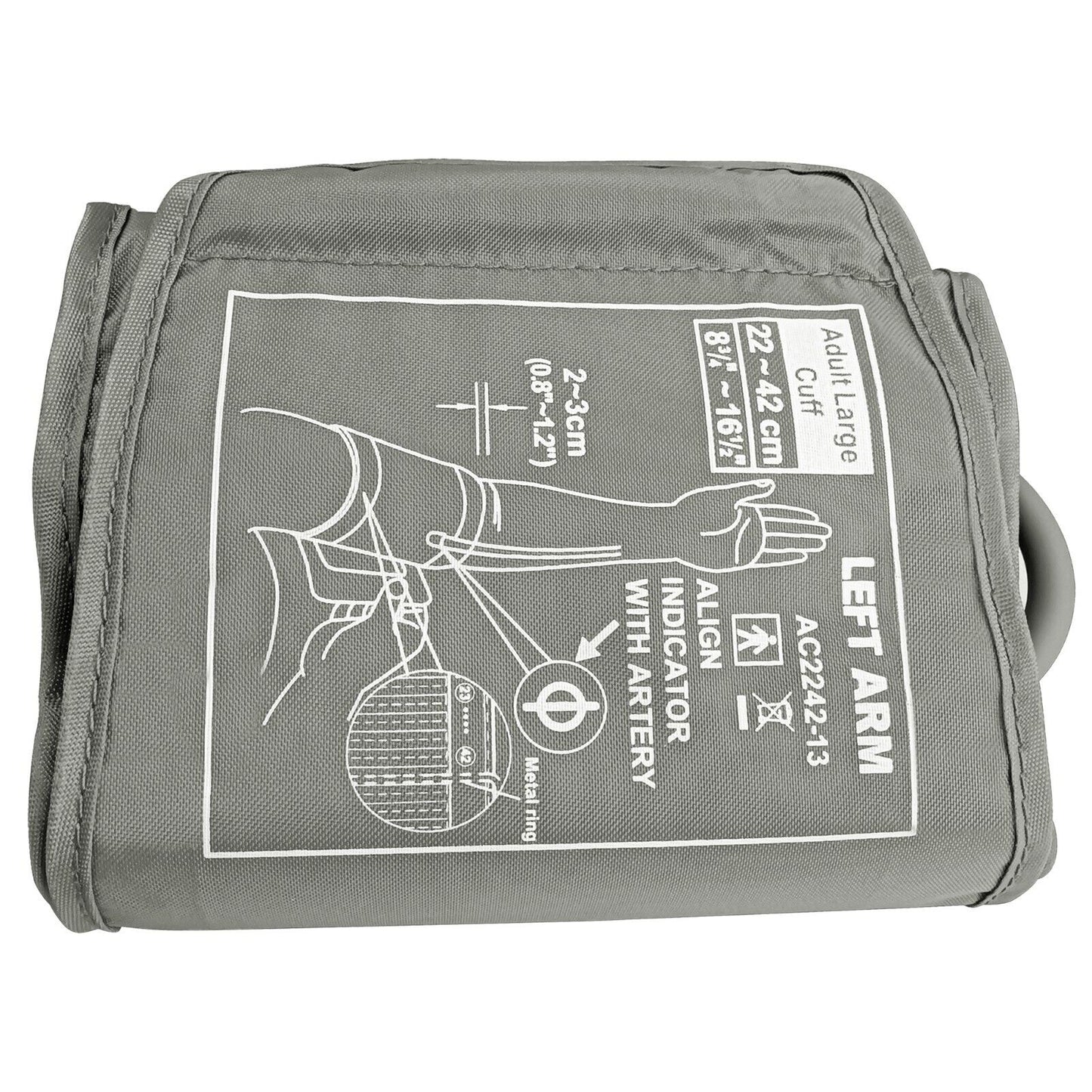 Bluetooth Blood Pressure Monitor, Large Cuff 22-42cm, Digital, Smartphone Compatible - Image 3