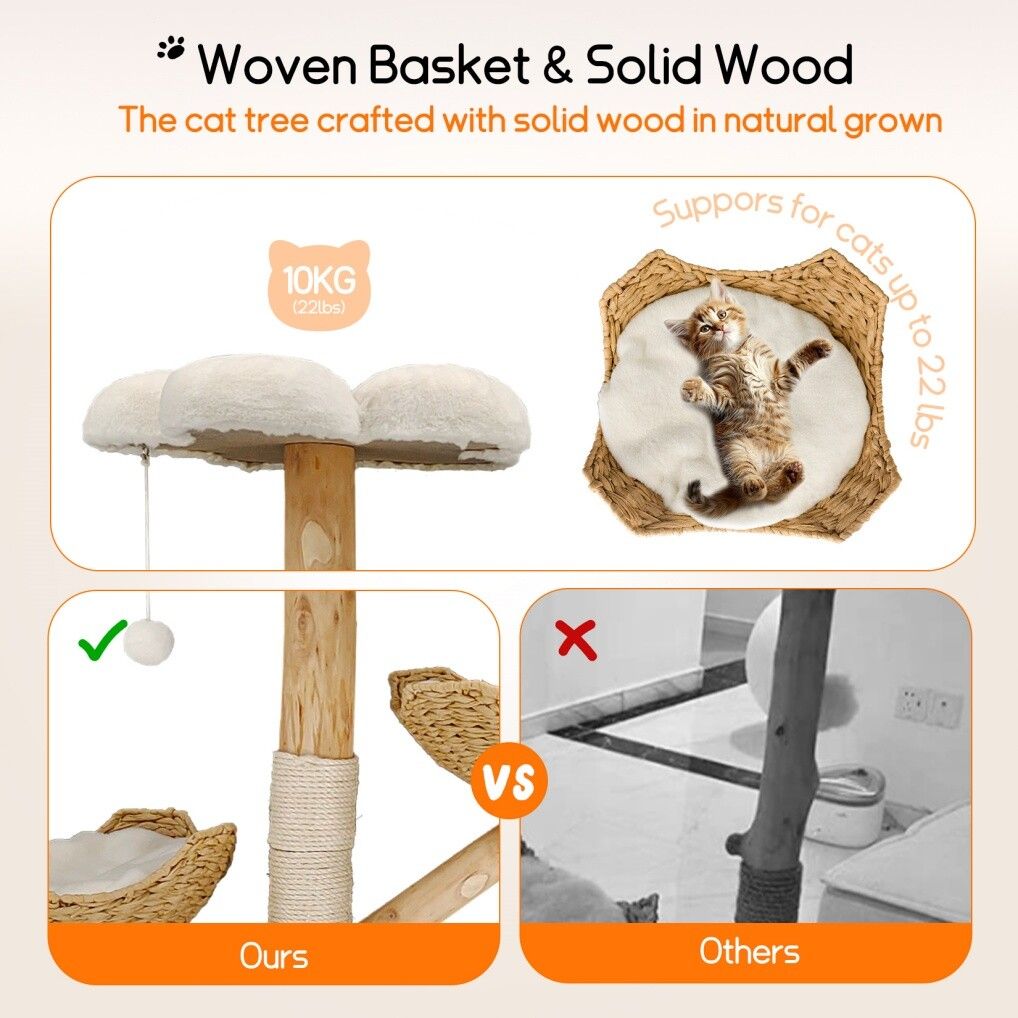 3 Tier Cat Tree Activity Centre Scratcher Post Climber - Image 7