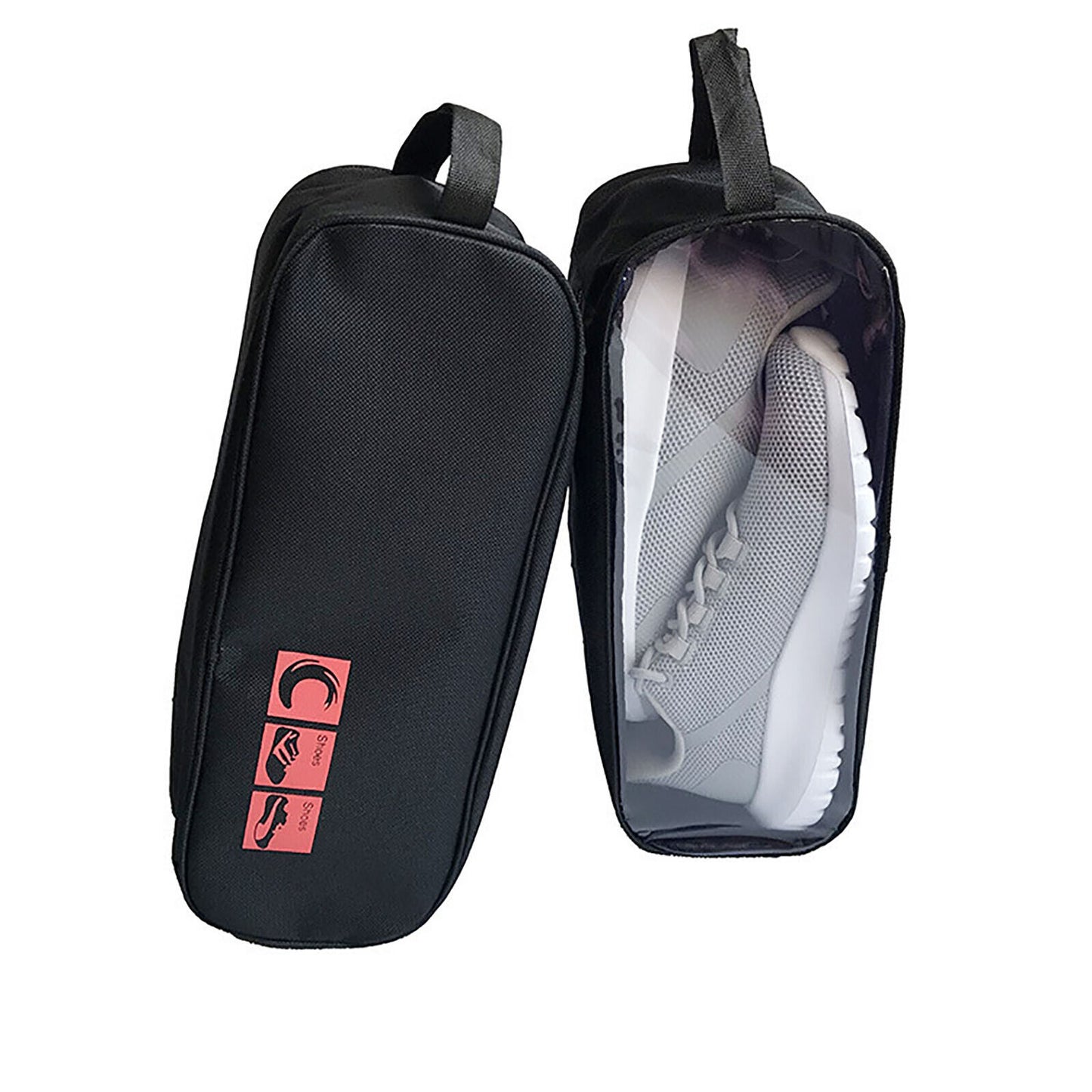 Portable Waterproof Shoe Bag with View Window 13cm High - Image 9