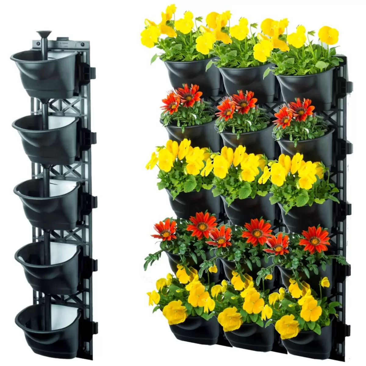 Quint vertical garden with 3 frames and 15 pots - Image 3