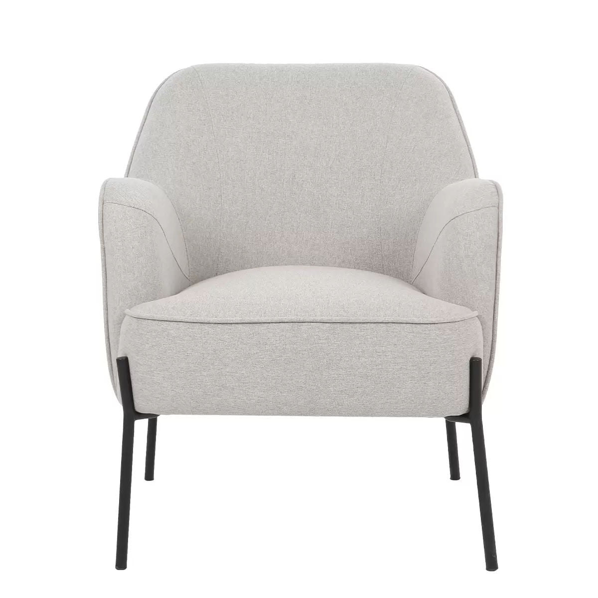 Hugo upholstered armchair ivory - Image 4
