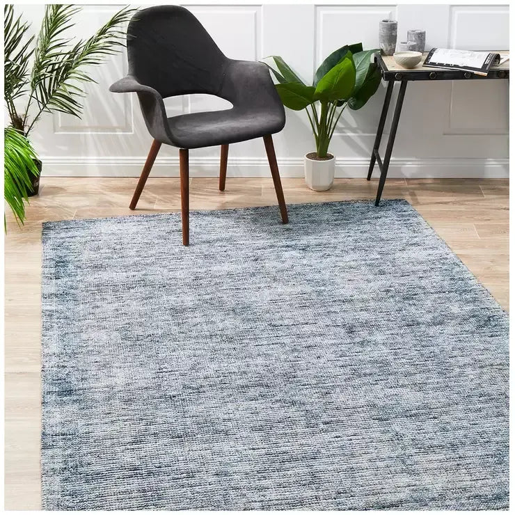 Allure Rug 320 x 230cm Indigo Cotton & Rayon Blend - Image 7