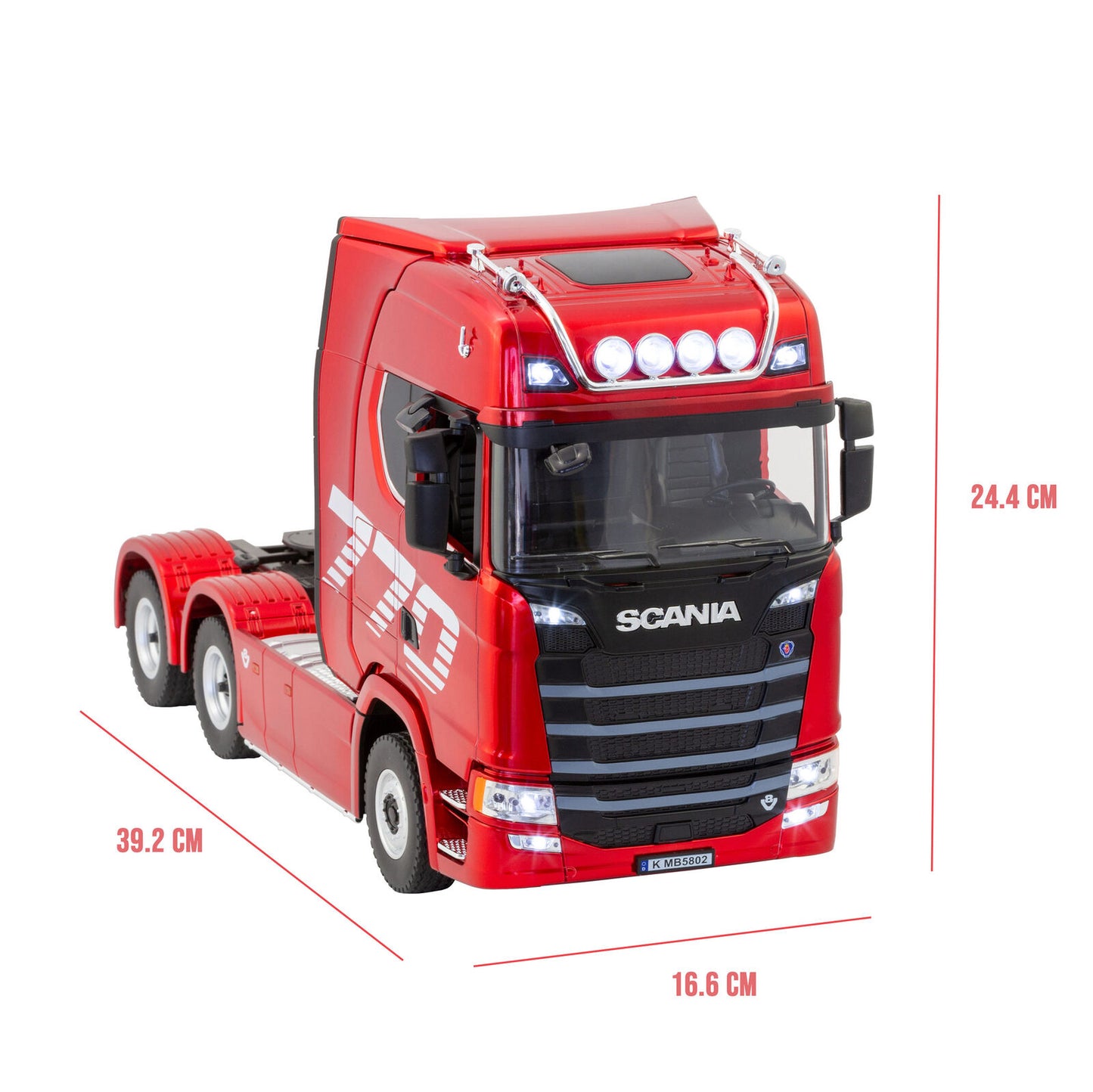 Scania Licensed Remote Control Trailer Head Truck with Lights, Sounds & Steering Adjustment - Image 9