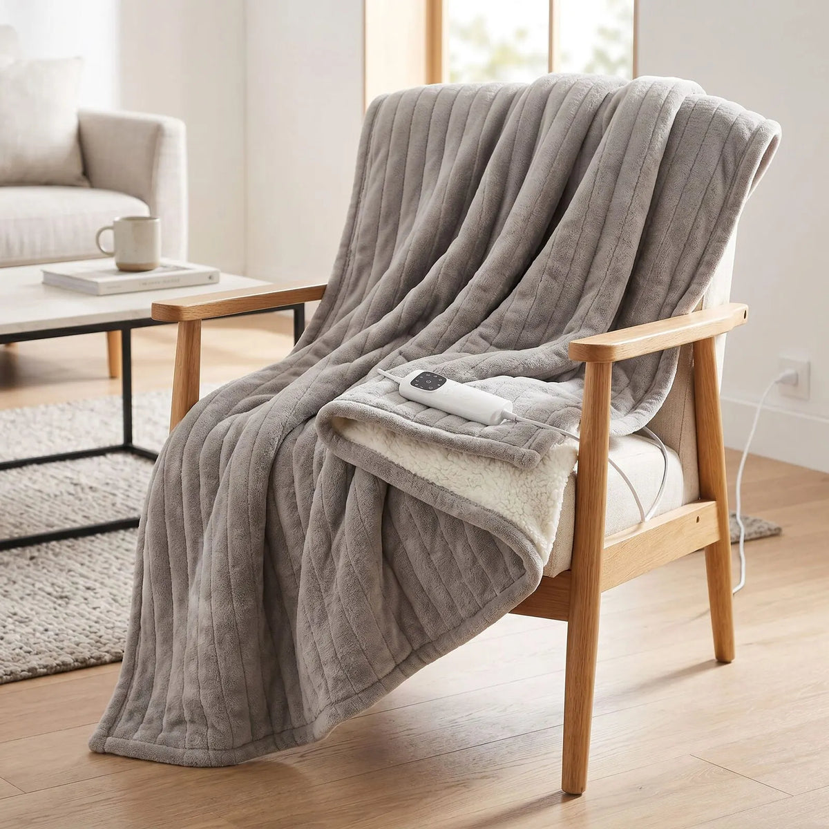 Heated Throw Blanket, Soft Double-Sided Fleece with Adjustable Heat Settings - Image 7