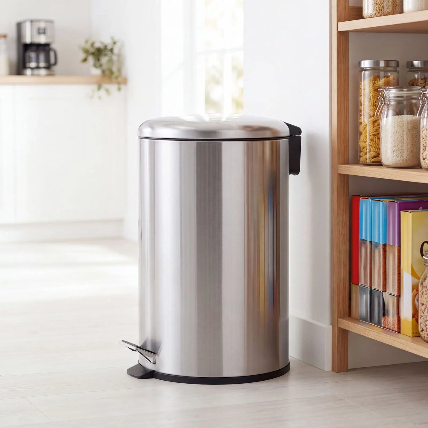 20L Pedal Bin with Stainless Steel and Plastic Construction - Image 5