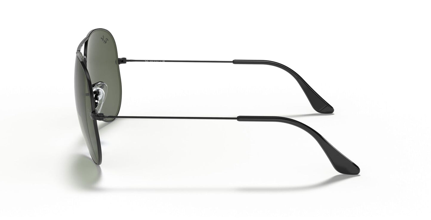 Aviator Large Metal II Sunglasses in Black and Green - Image 4