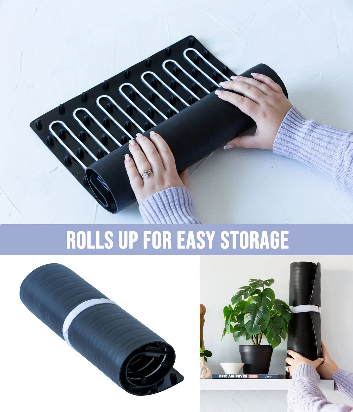 Electric Warming Mat Adjustable 3-Level Heat, Rollable & Portable Hot Plates Heat Pad - Image 6