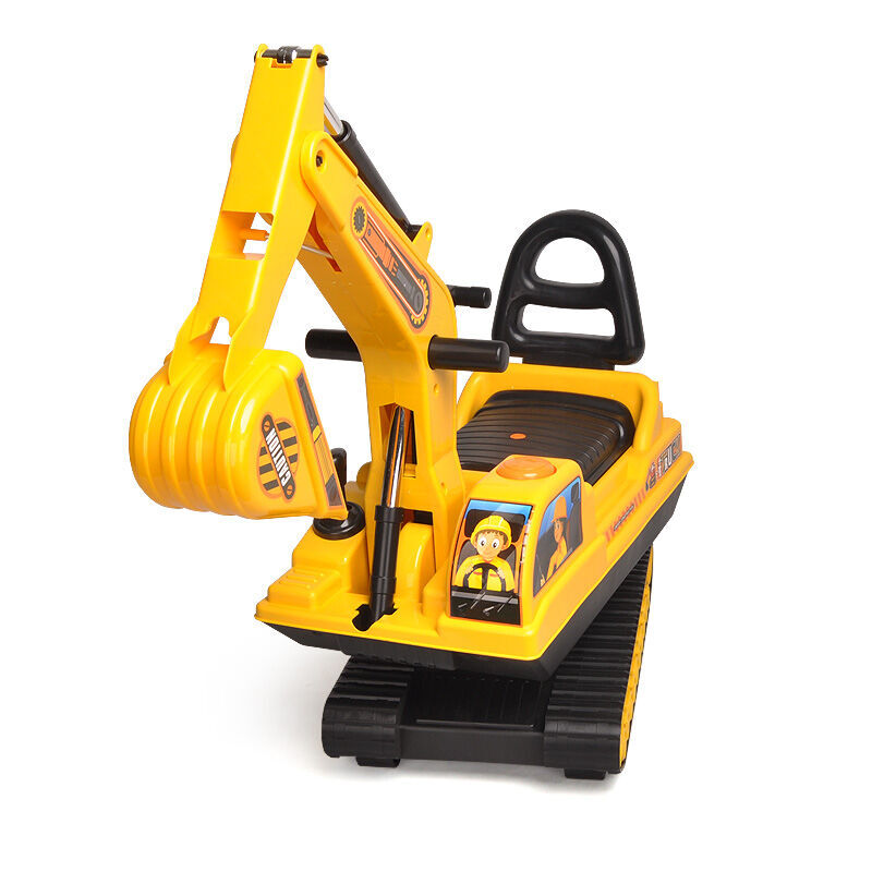 Ride-on Children's Excavator w/ Sturdy Track and Dual Operation Levers to Scoop - Image 7