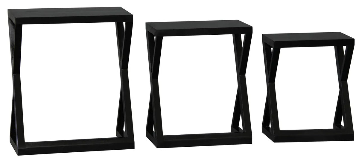Manhattan Nest of Tables - Set of 3 (Black) - Image 6