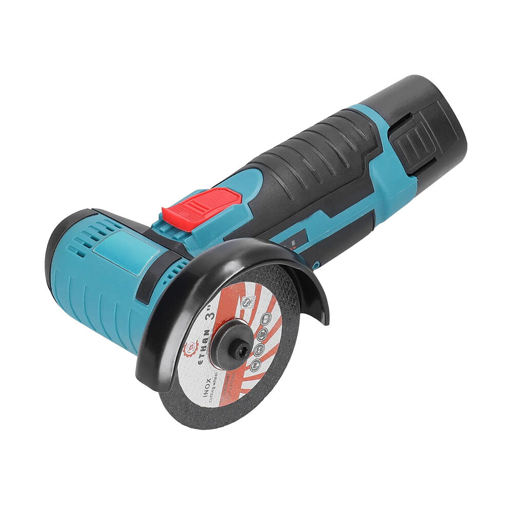 800W Mini Cordless Brushless Angle Grinder Cutting Tool W/ 2x Battery & Charger - Image 9