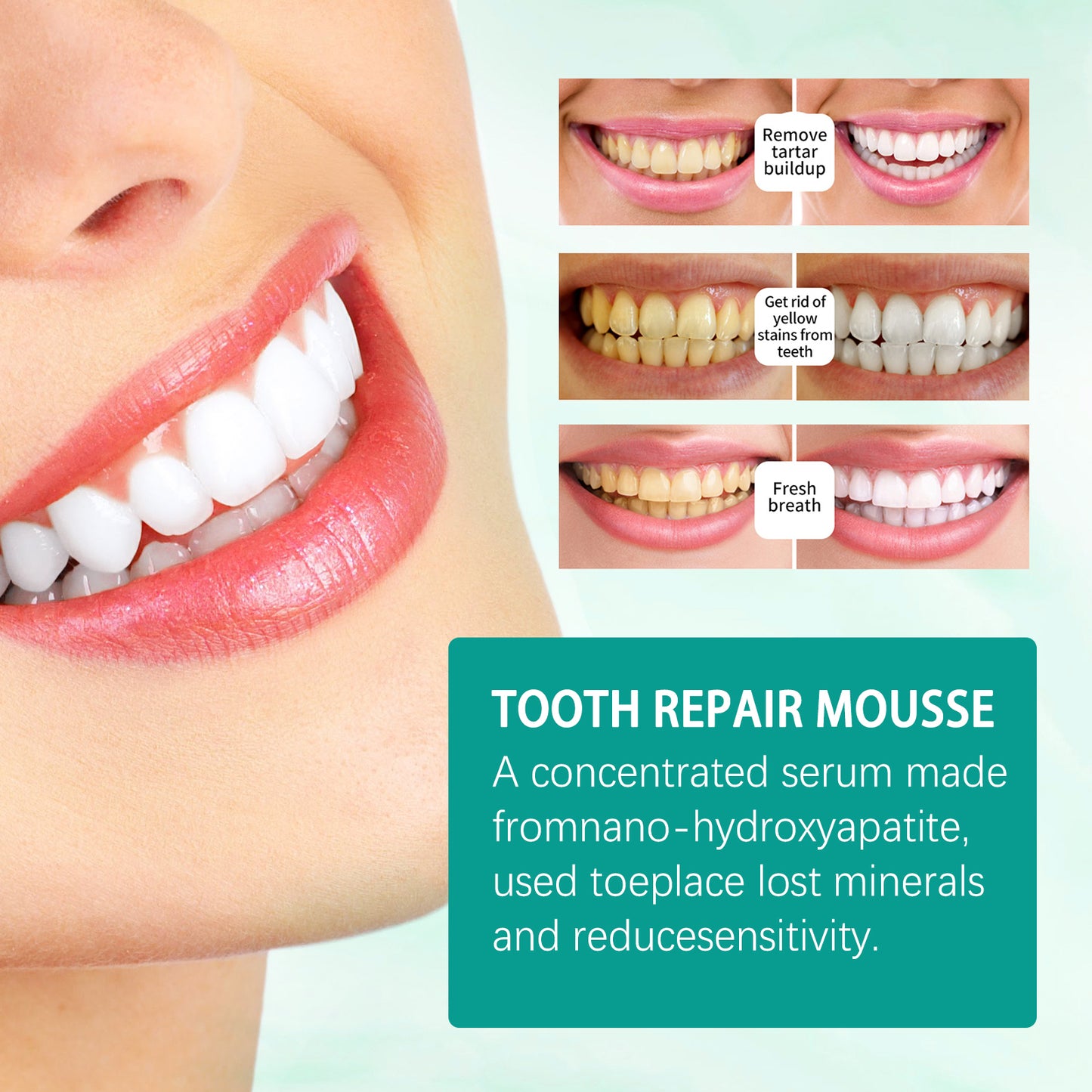 Foam Toothpaste Breath Freshening Whitening Toothpaste Tooth Anti-Moth Mouth Cleaning Tooth Stains And Gum Care - Image 9