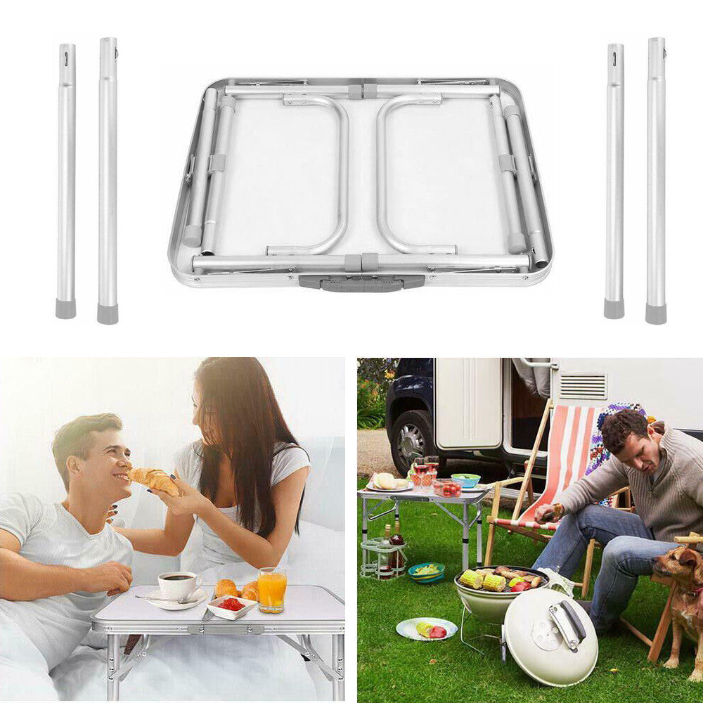 Outdoor Camping Folding Table Picnic Foldable Tables Aluminium Portable BBQ Desk - Image 9
