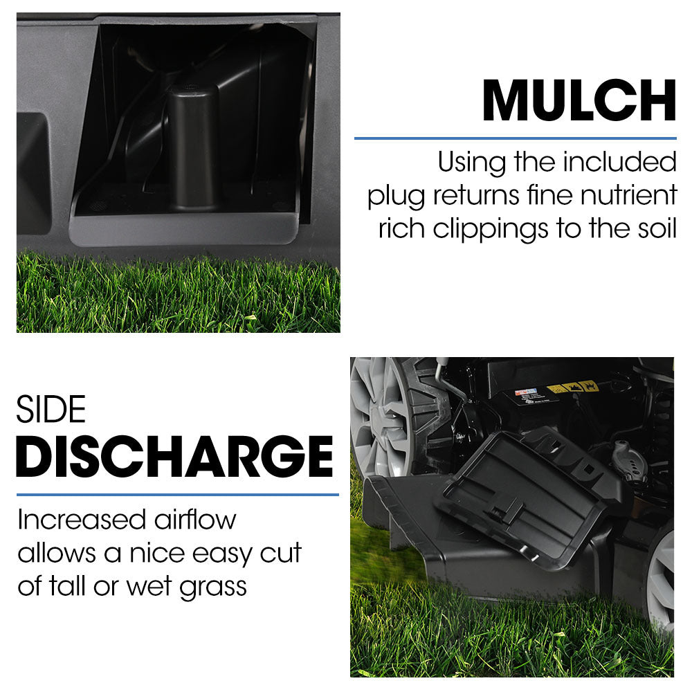 PowerBlade 20" 200cc Self-Propelled Lawn Mower, 7 Height, Steel Deck, Deck Wash Port, OHV 4-Stroke Petrol - VS900 - Image 9