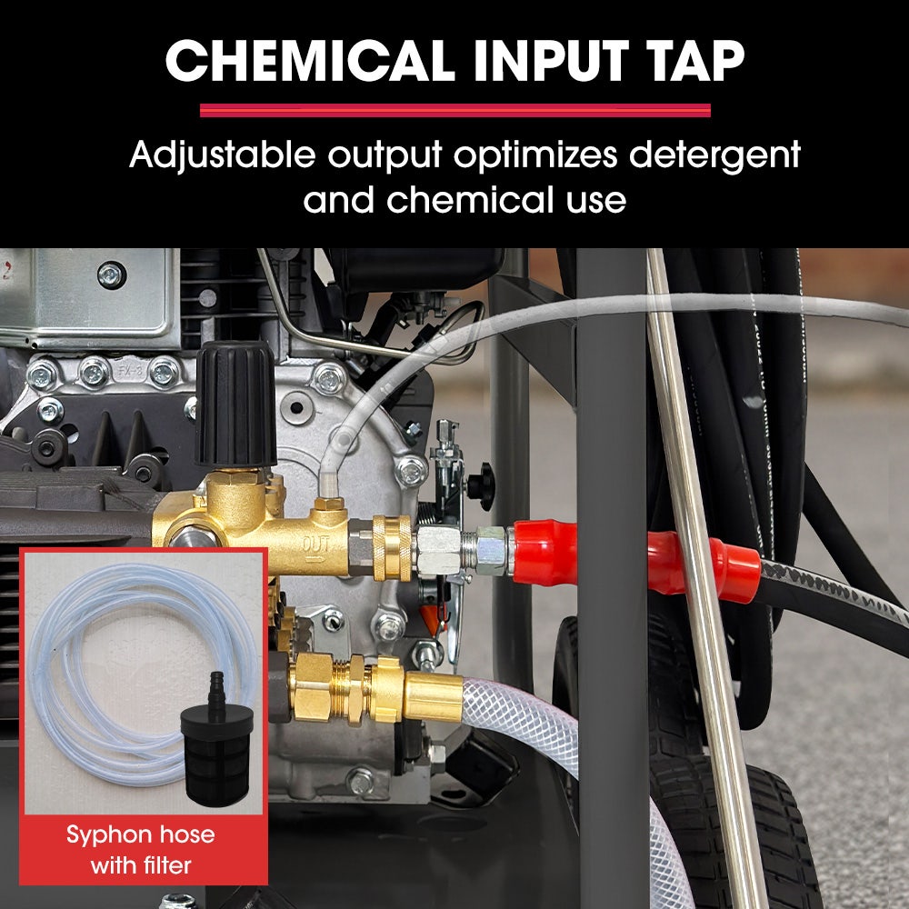 JET-USA Commercial Diesel High-Pressure Washer Cleaner, Electric Start 10hp 418cc, 15m Steel Braided Hose, Adjustable Triplex Pump - DX800 - Image 9
