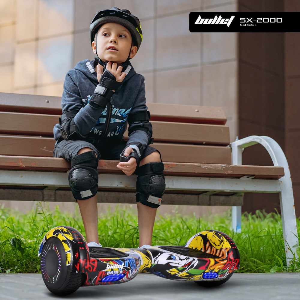 BULLET SX-2000 Hoverboard Scooter, 500W Brushless, UL Certified, AU Compliant, Superior Self Balancing System, LED Lights, Hip Hop Design - Image 9